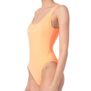 Maillot de bain Orange Femme Nike Back pas cher