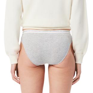 X3 Culottes Gris/Noir/Blanc Femme Lacoste coton stretch vue 3