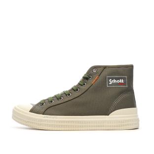 Baskets Kaki Homme Schott William pas cher