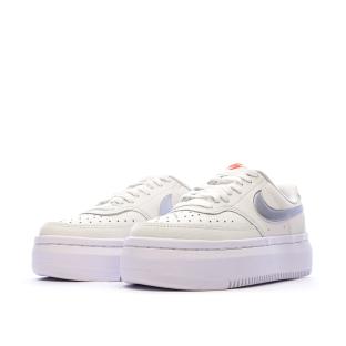 Baskets Blanches/Argent Femme Nike Court Vision Alta vue 6