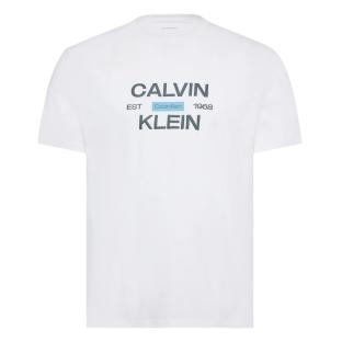 Weißes Herren-T-Shirt von Calvin Klein Jeans Calvinklei Ansicht 0