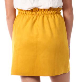 Jupe Jaune suédine Femme Teddy Smith Jezina vue 2