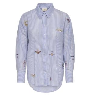 Chemise Bleu/Blanc Femme JDY Paige vue 0
