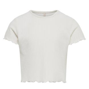 T-shirt Blanc Fille Only Nella vue 2