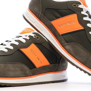 Teddy Smith Men's Brown/Orange Sneakers 120506 Photo of the Espace des Marques %store% store - view of %key%