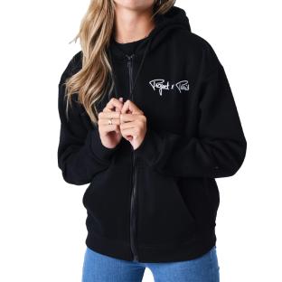 Sweat Zippé Noir Femme Project X Paris Signature pas cher