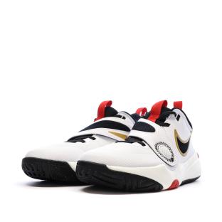 Chaussures de Basketball Blanches/Noires Garçon Nike Team Hustle D 11 vue 6