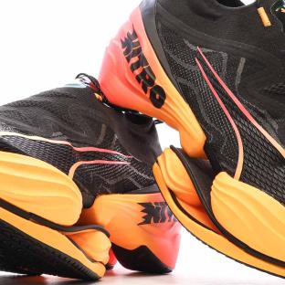 Chaussures de running Noires/Oranges Homme Puma Nitro Elite Fast vue 7