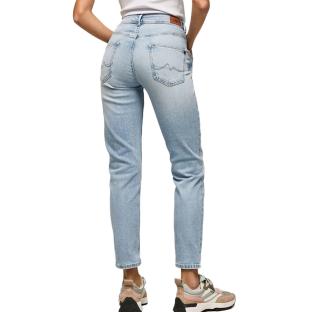Jean Droit Bleu Femme Pepe Jeans Violet vue 2