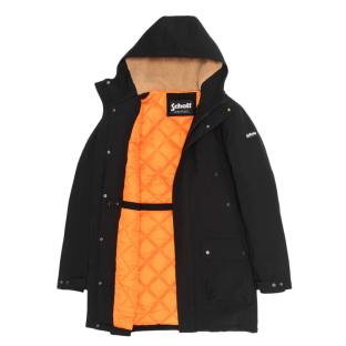Parkas Noir Homme Schott Parka Fixe Doublee Sherpa vue 0