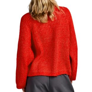 Pull Rouge Femme Pieces Pcnell vue 2