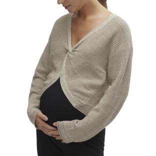 Pull de Grossesse Beige Femme Mamalicious Lems pas cher