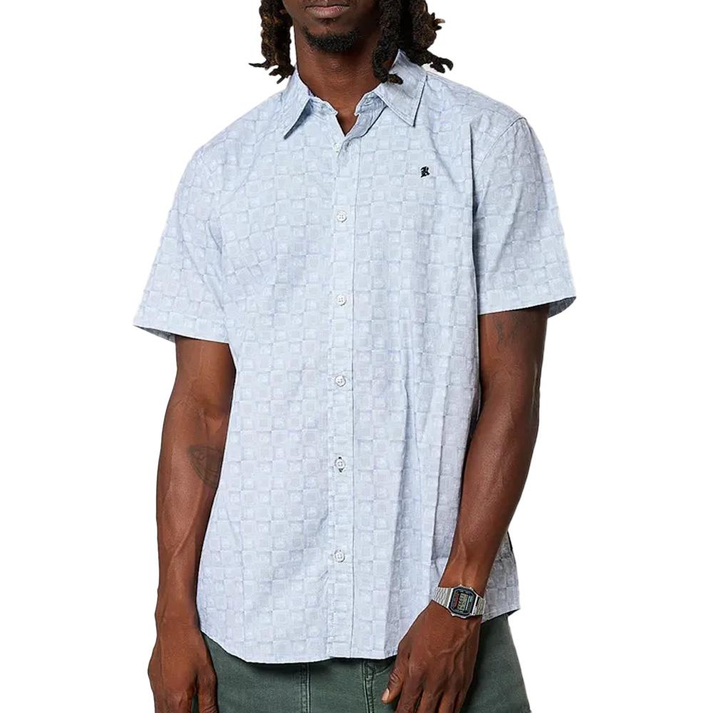 Chemise Bleu à Motifs Homme Kaporal KALASH pas cher