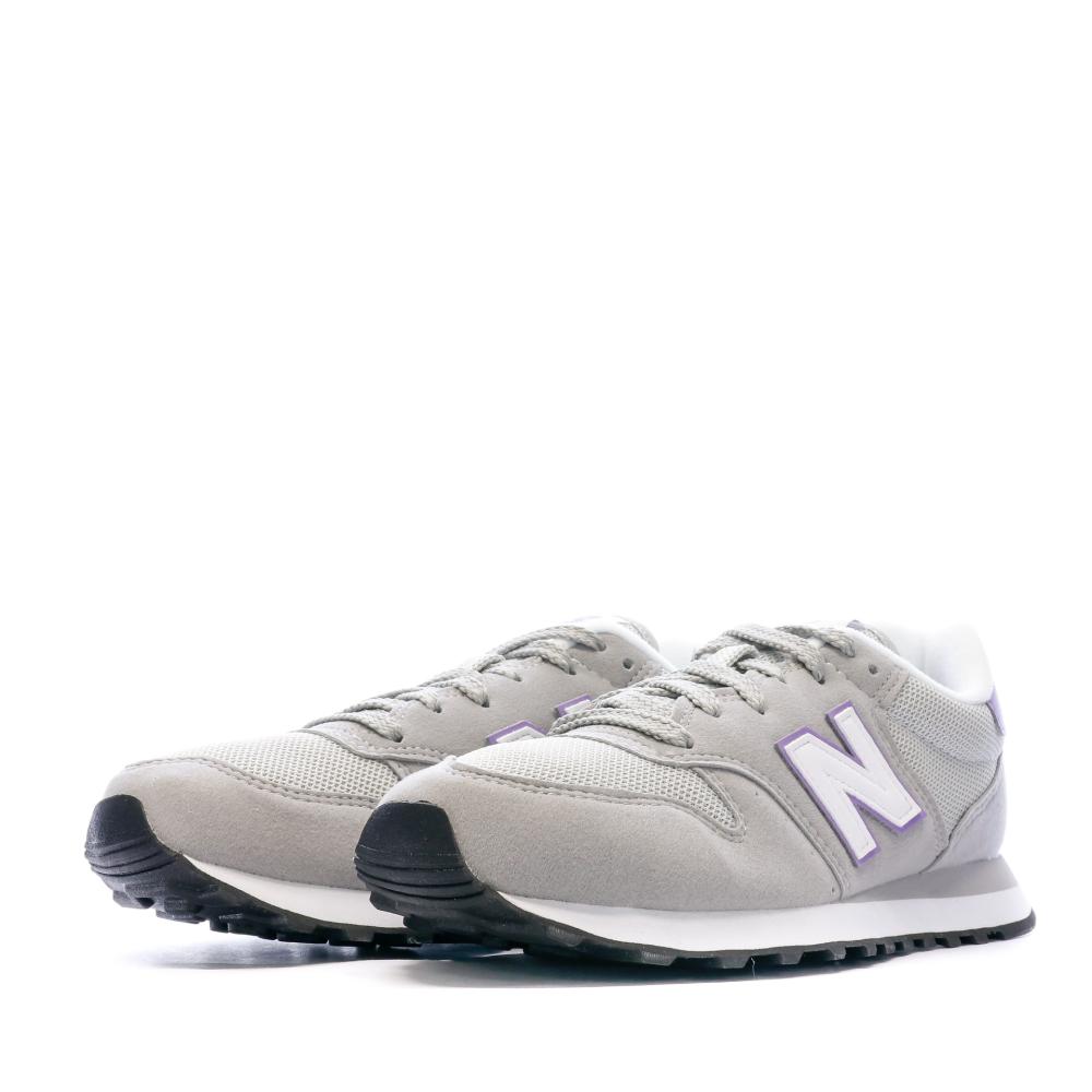 Baskets Gris/Violet Femme New Balance GW500 vue 6