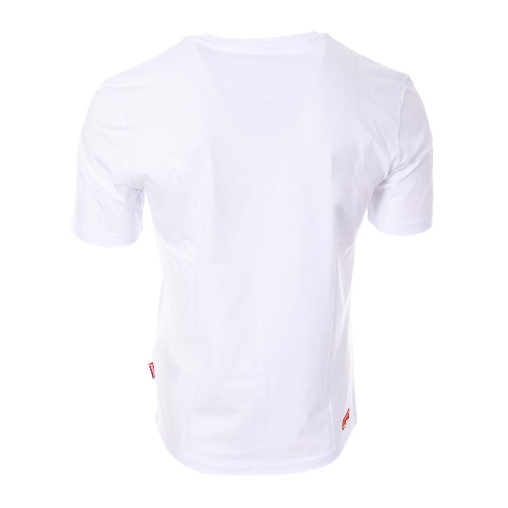 T-shirt Blanc Homme Supreme Grip Gun vue 2