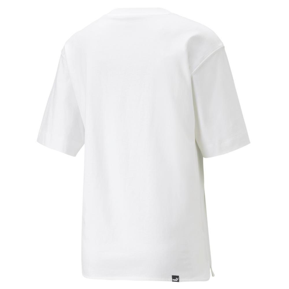 T-shirt Blanc Fushia Femme Puma 731 vue 2