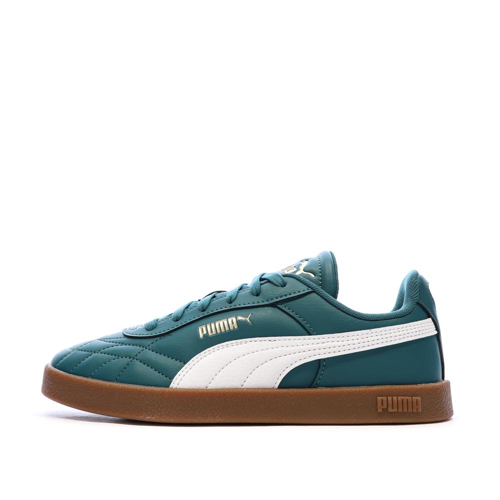 Baskets Vert Femme Puma Club Indoor pas cher