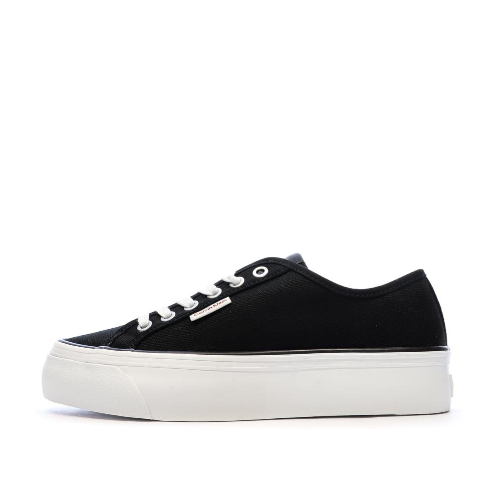Baskets Noires Femme Calvin Klein Jeans Vulc pas cher