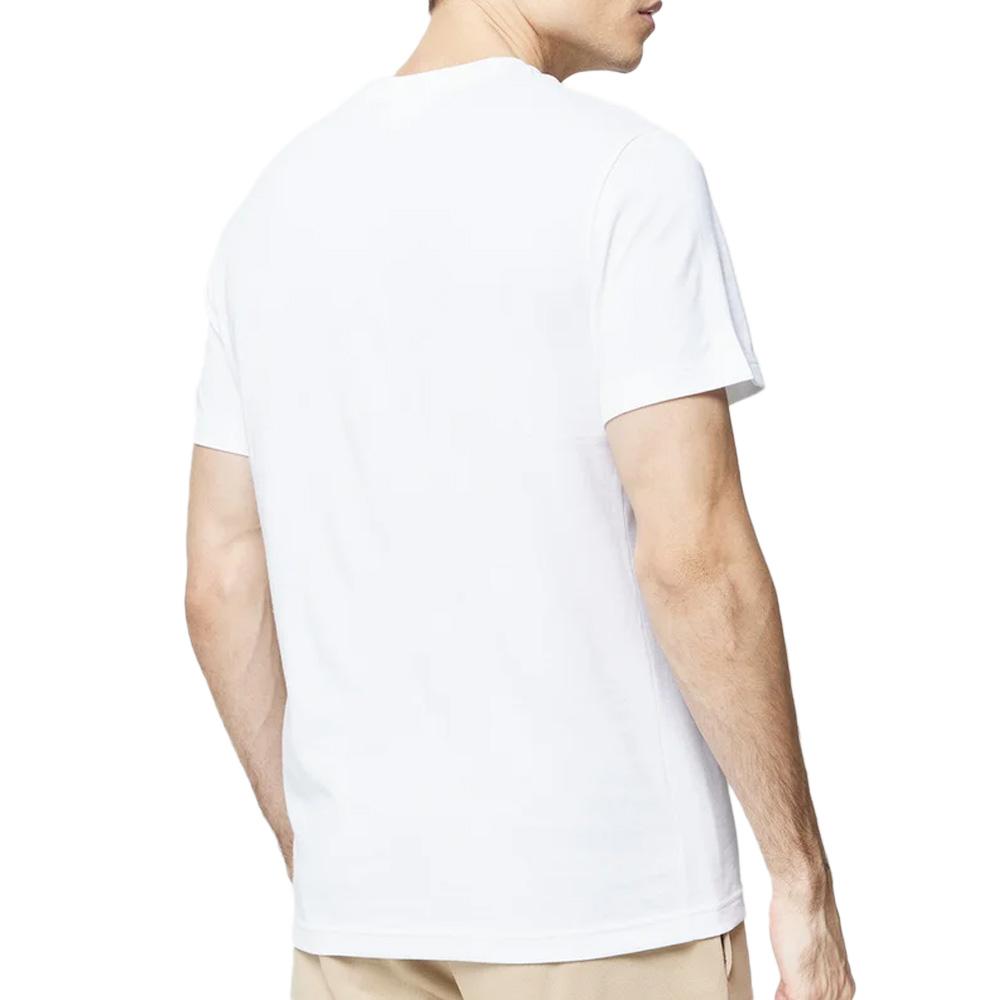 T-shirt Blanc Homme Lacoste TH5133 vue 2