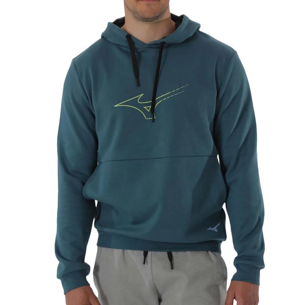 Sweat à Capuche Bleu Homme Mizuno Athletic pas cher