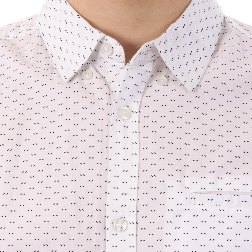 Chemise à Manches Courtes Blanche Homme Teddy Smith Coury vue 3