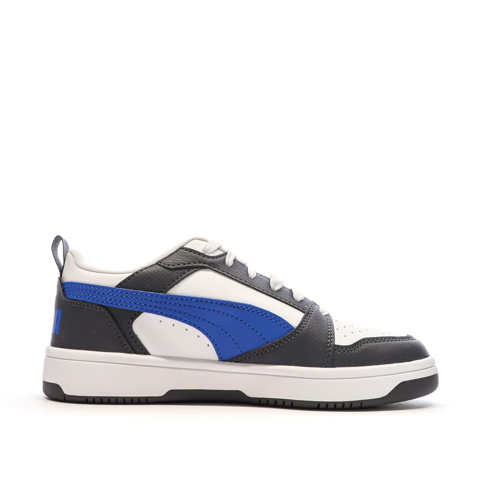 Baskets Noir/Blanche/Bleu Fille Puma Rebound vue 2