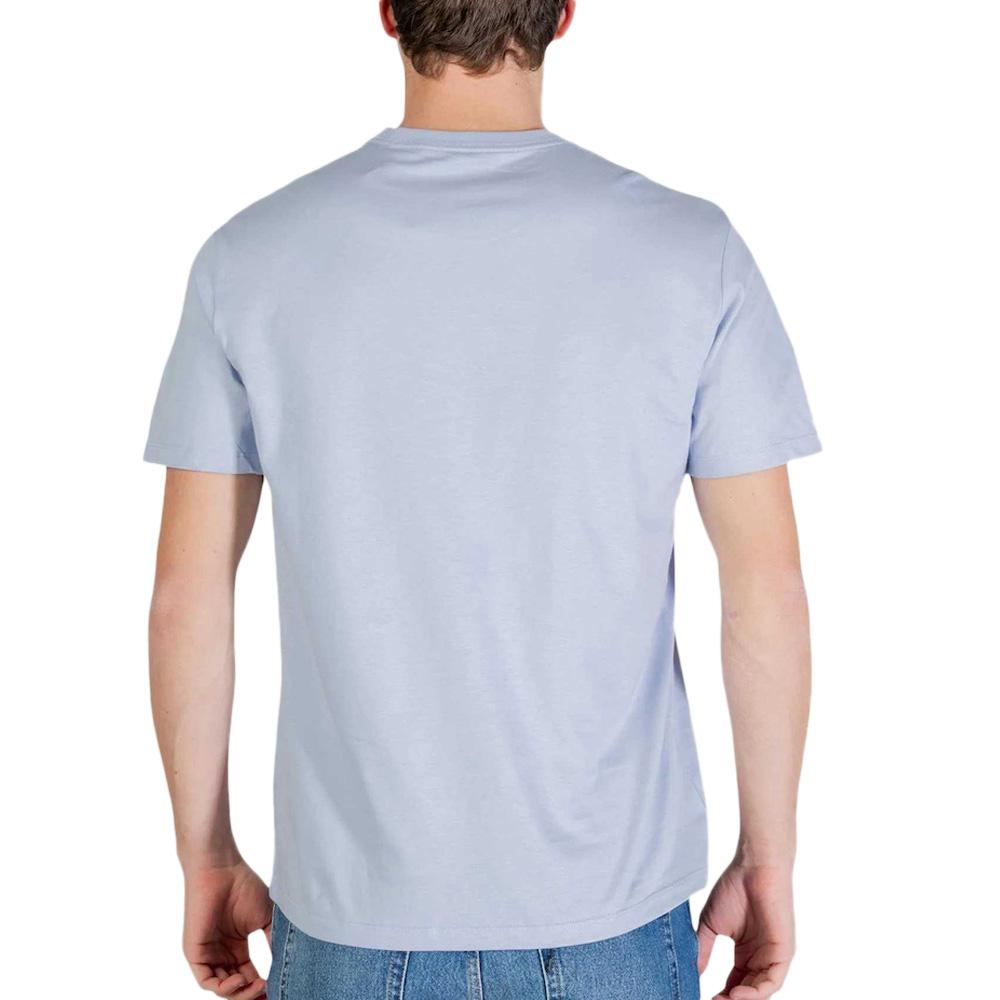 T-Shirt Bleu Homme Calvin Klein Jeans 30s Micro vue 2