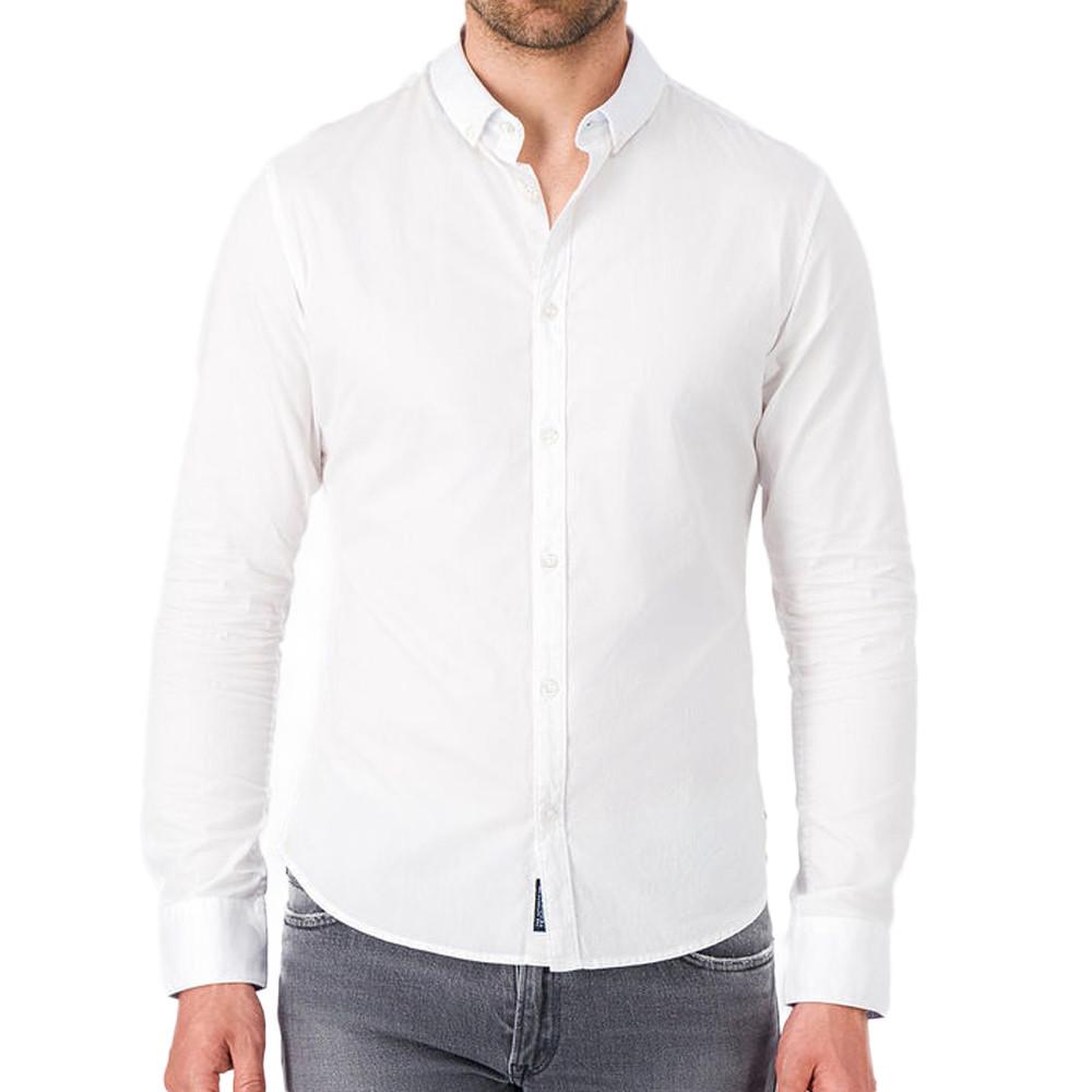 Chemise Manches Longues Blanche Homme Teddy Smith Volt 2 pas cher