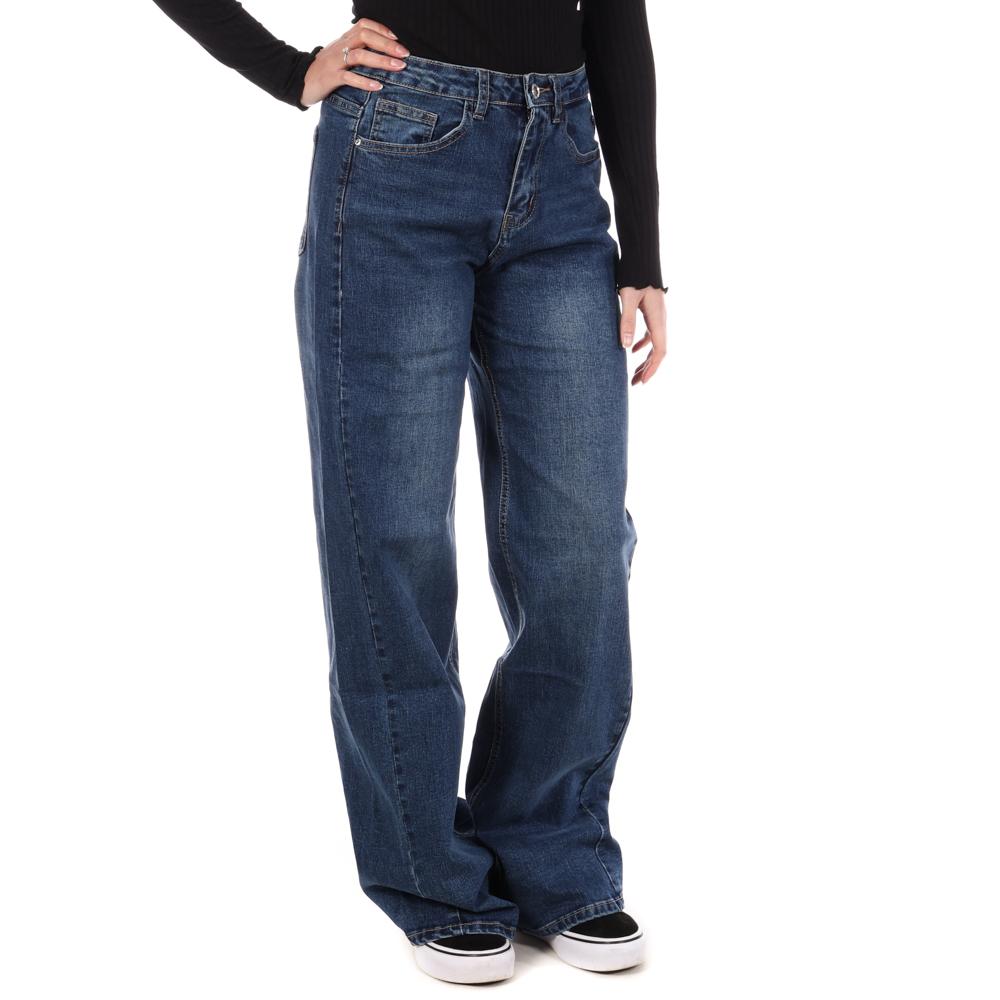 Jean Loose Bleu Femme Monday Premium 3265 pas cher