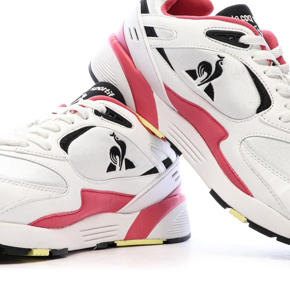 Baskets Blanches/Rose Homme Le Coq Sportif Lcs R1100 Nineties vue 7