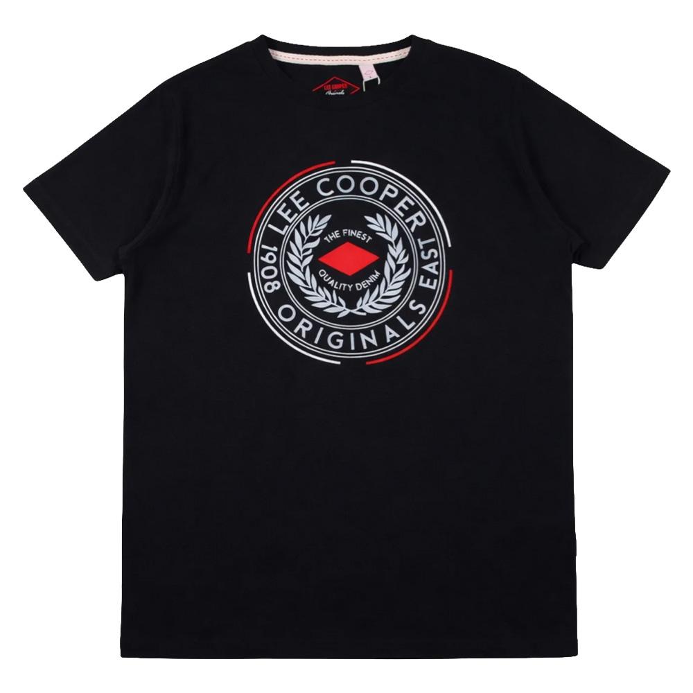 T-Shirt Noir Lee Cooper LCN822 vue 2