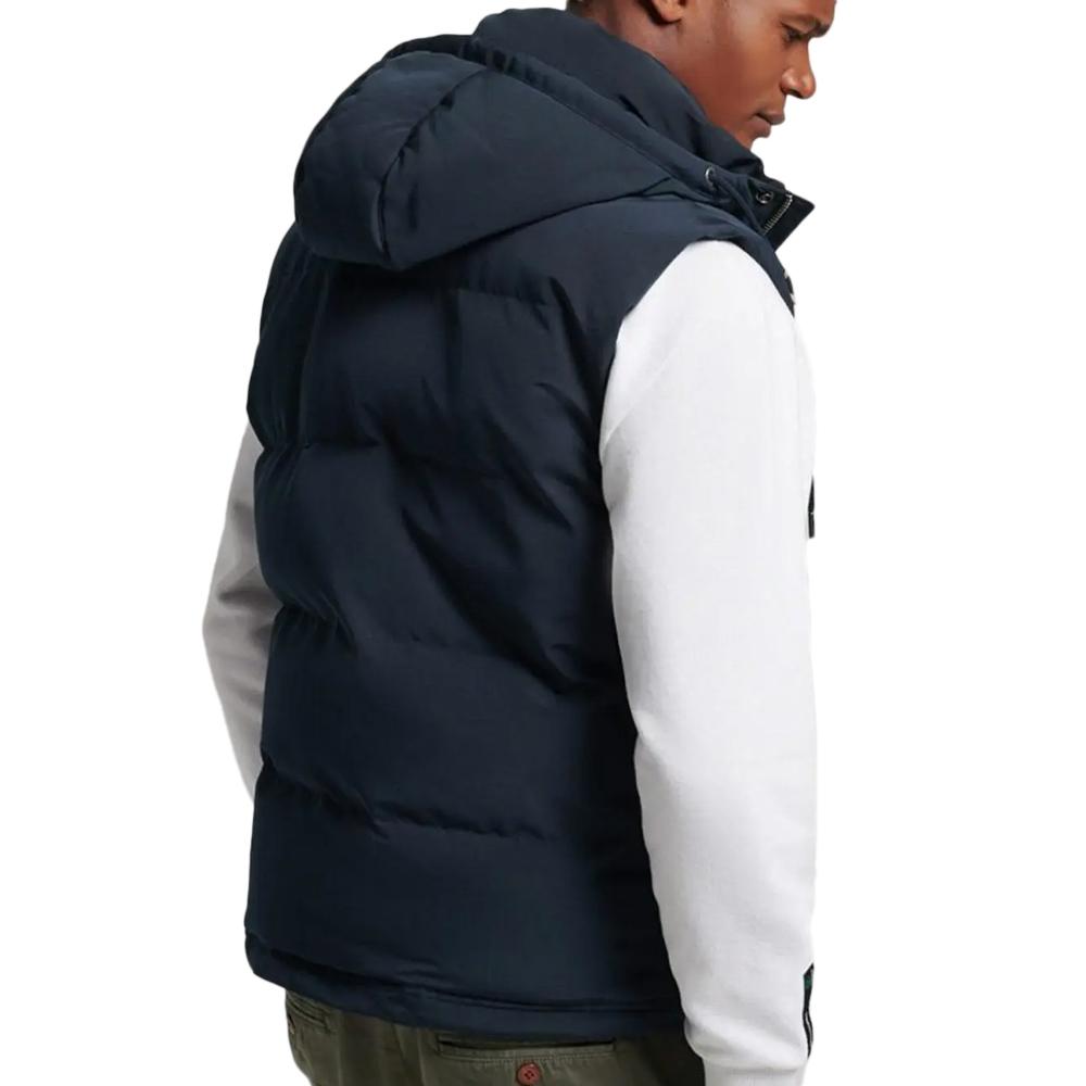 Doudoune sans manche Marine Homme Superdry Everest Puffer vue 2