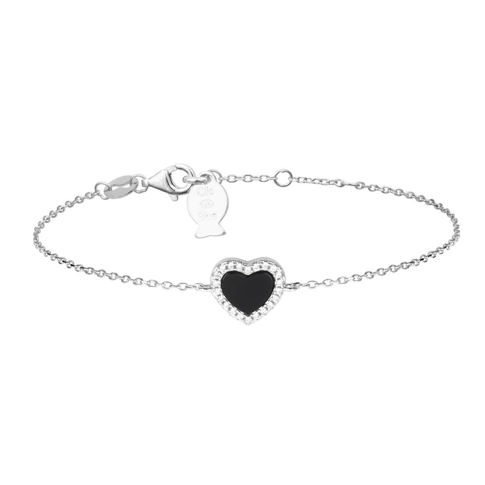 Bracelet Cœur Noir Clio Blue Angel pas cher