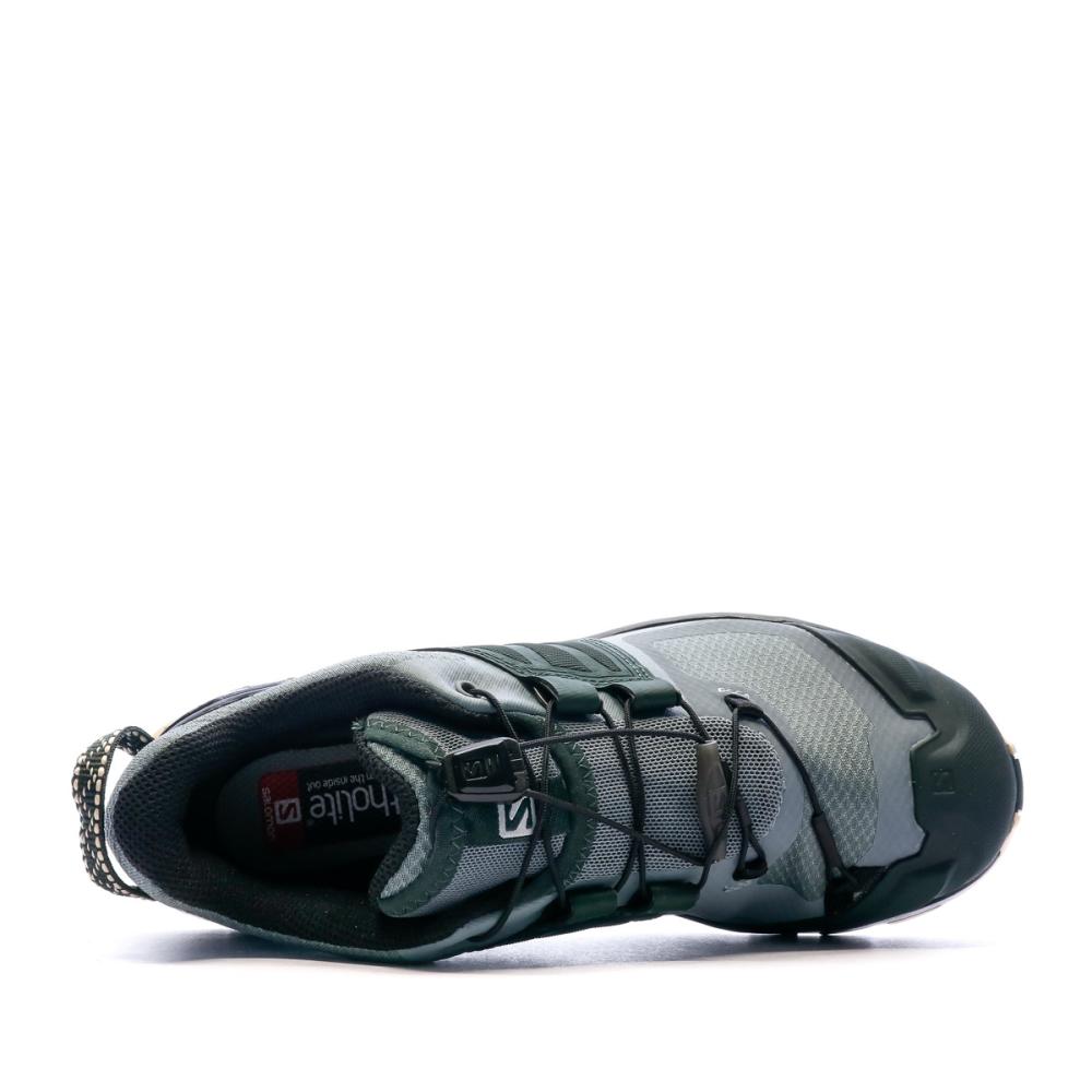 Chaussures de trail Vertes Mixte Salomon XA Wild vue 4