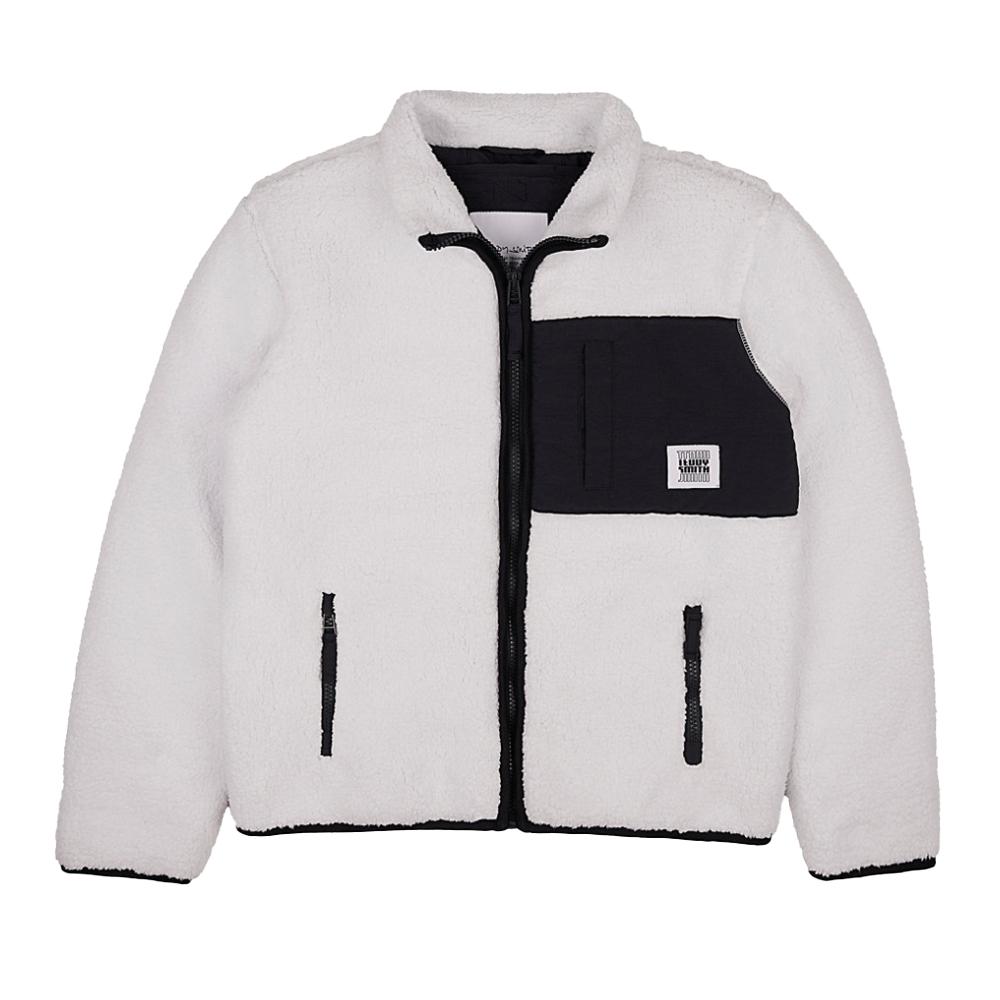 Blouson Blanc/Noir Garçon Teddy Smith 62007494D pas cher