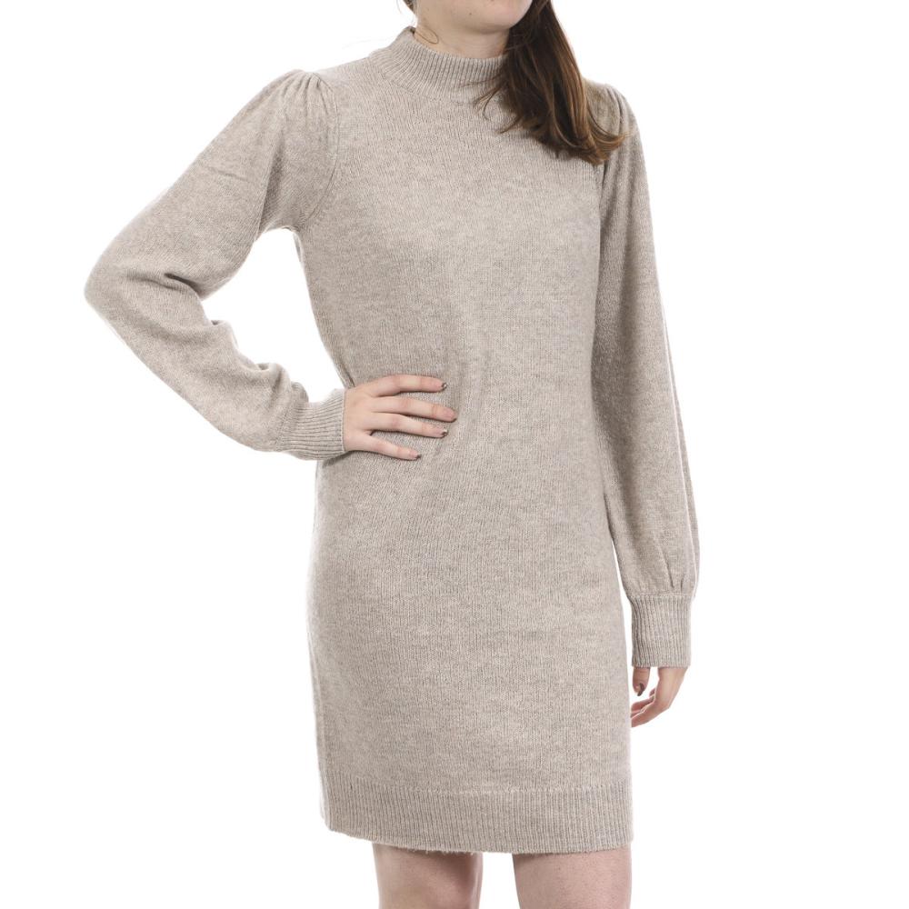 Robe Pull Gris chiné Femme Jacqueline de Yong Rue pas cher