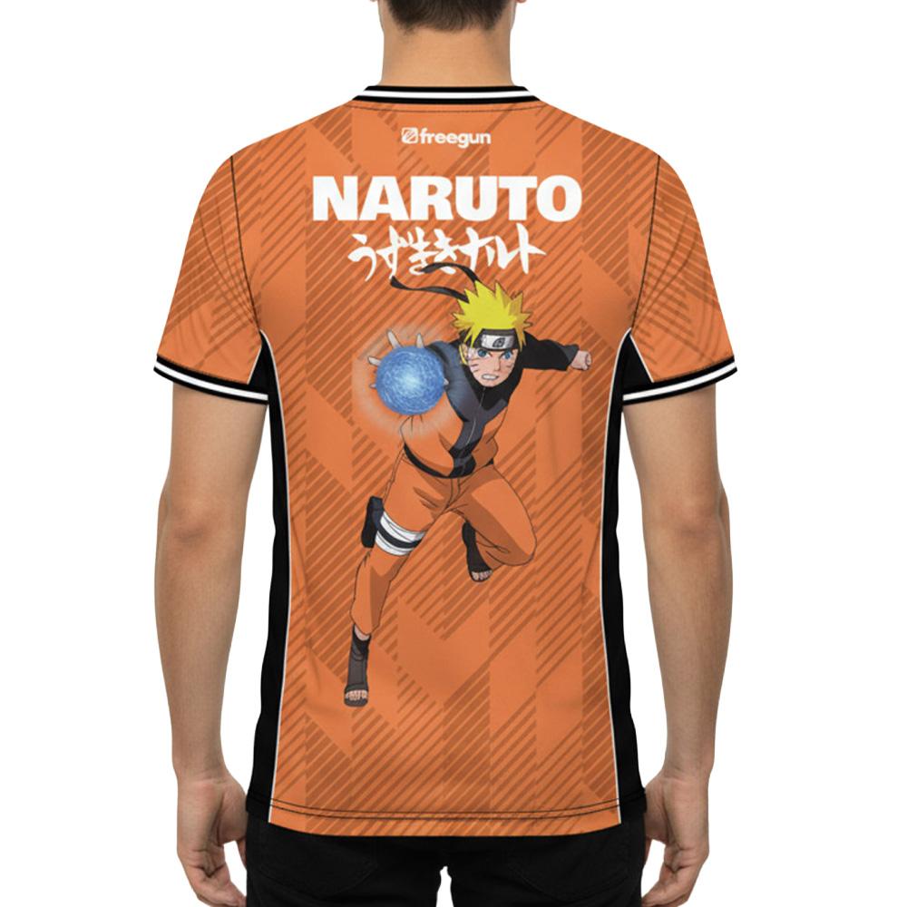 T-shirt Microfibre Orange homme Freegun Naruto Shippuden vue 2