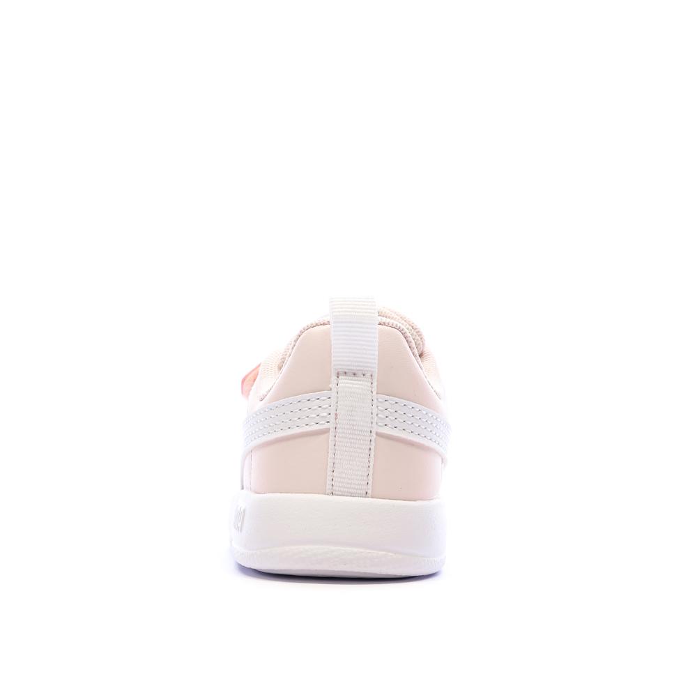 Baskets Rose/Blanches Puma Courtflex V3 V Inf vue 3