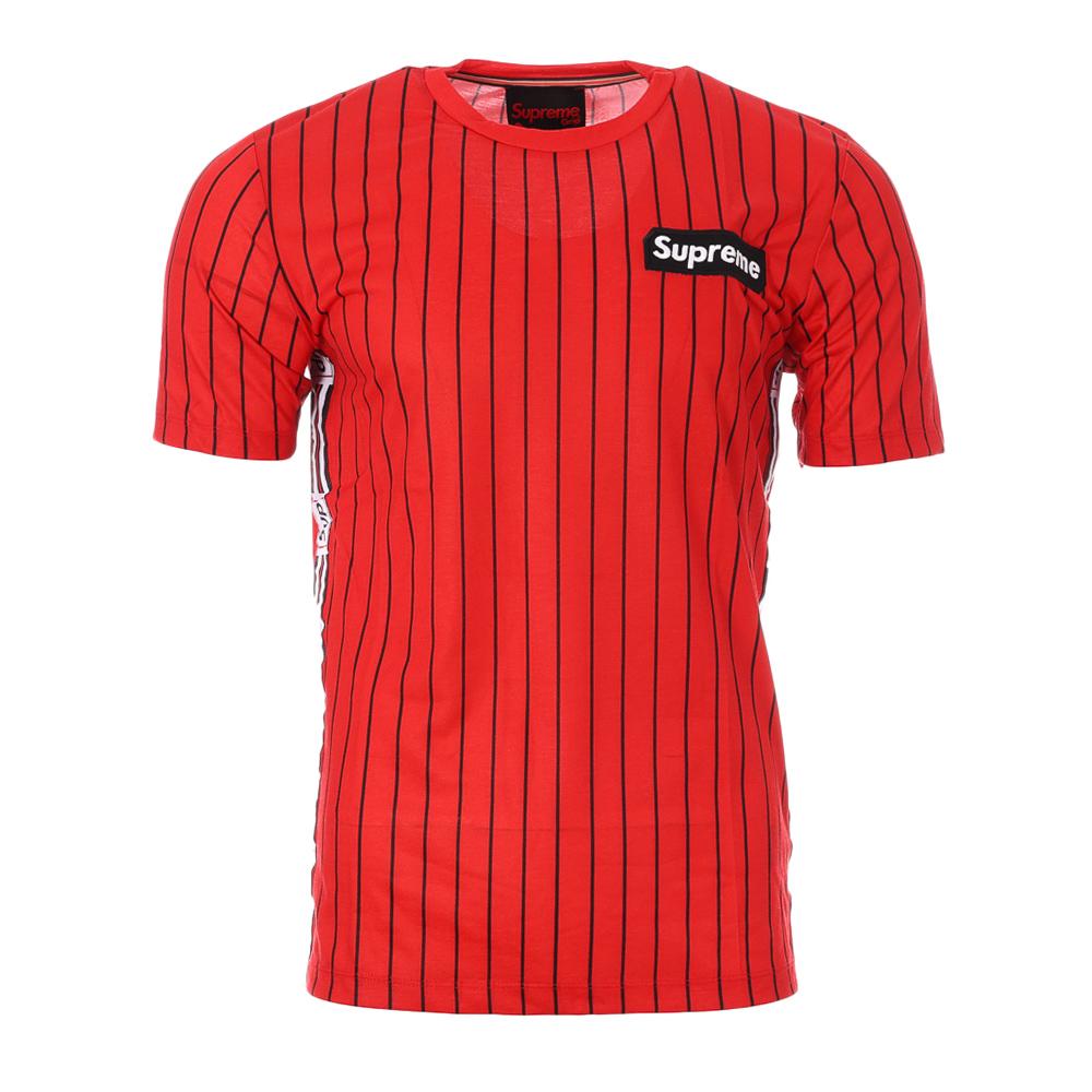 T-shirt Noir/Rouge Homme Supreme Grip SBARR pas cher