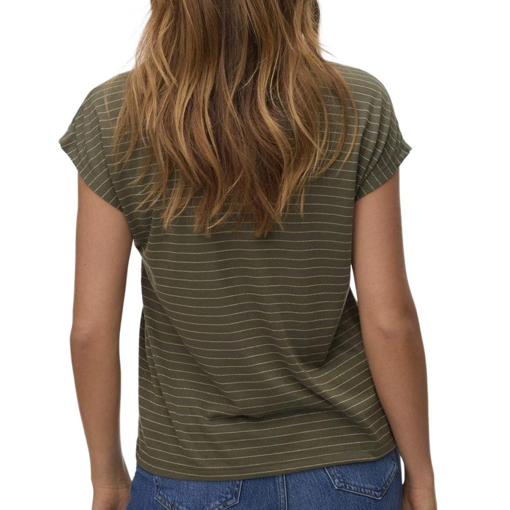 T-Shirt Kaki Femme Vero Moda Balola vue 2