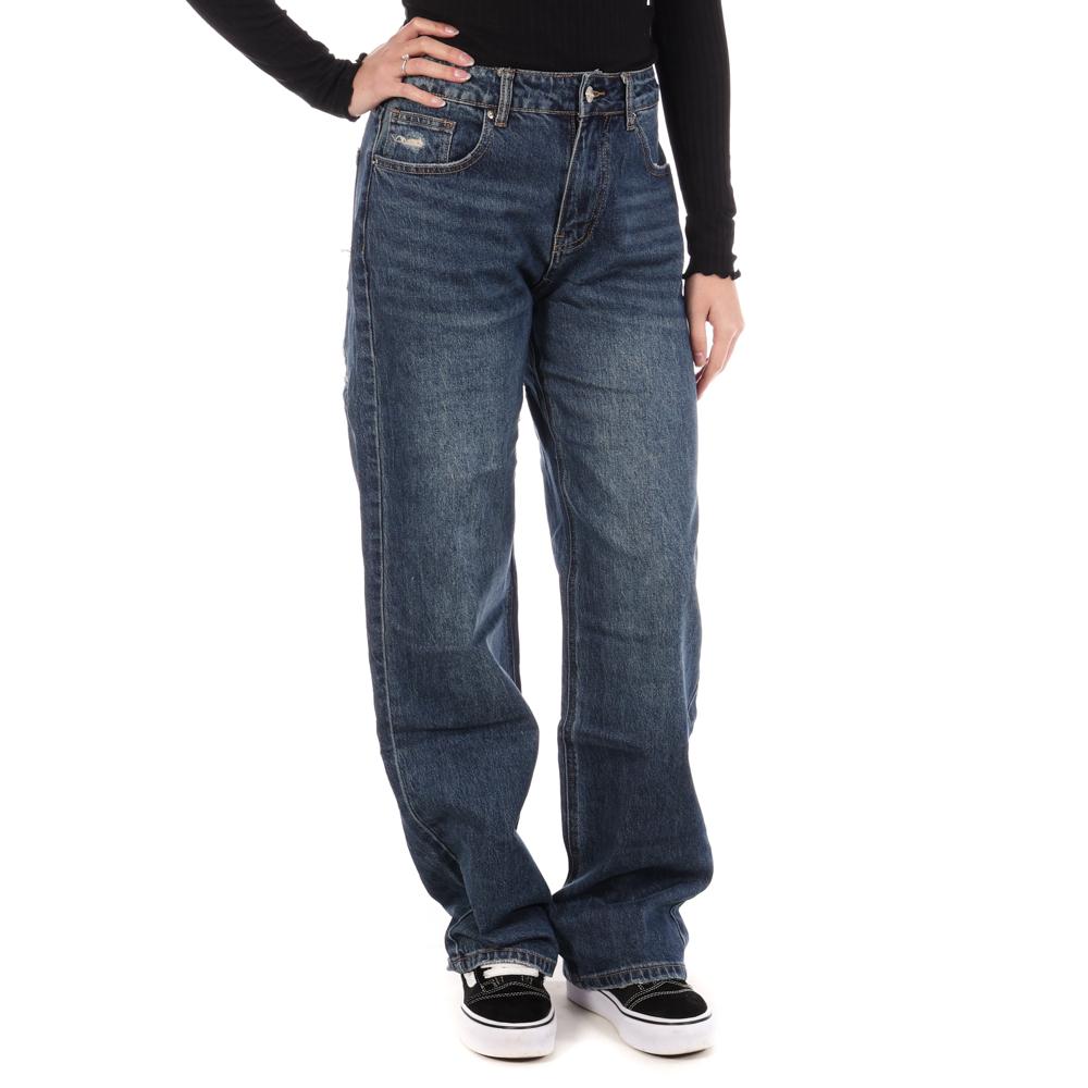 Jean Loose Bleu Femme Monday Premium T63 pas cher