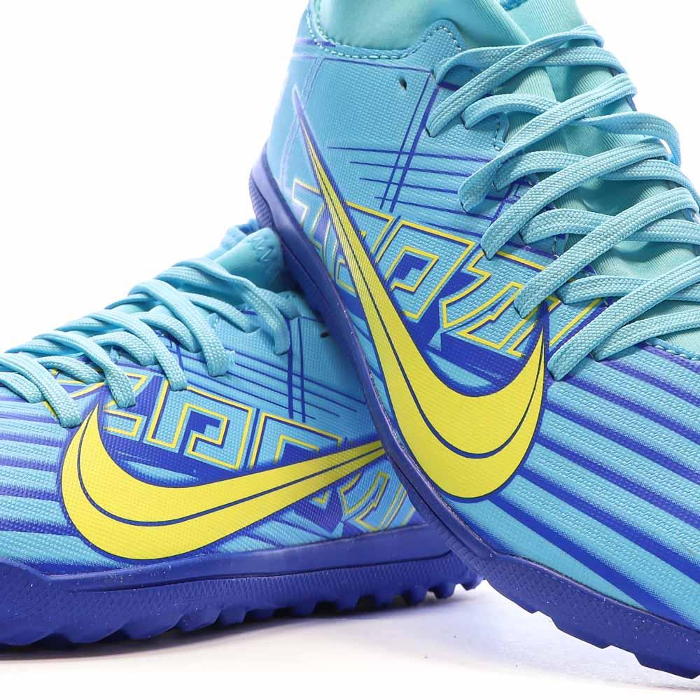 Chaussures de foot Bleues Junior Nike Superfly 9 Club vue 7