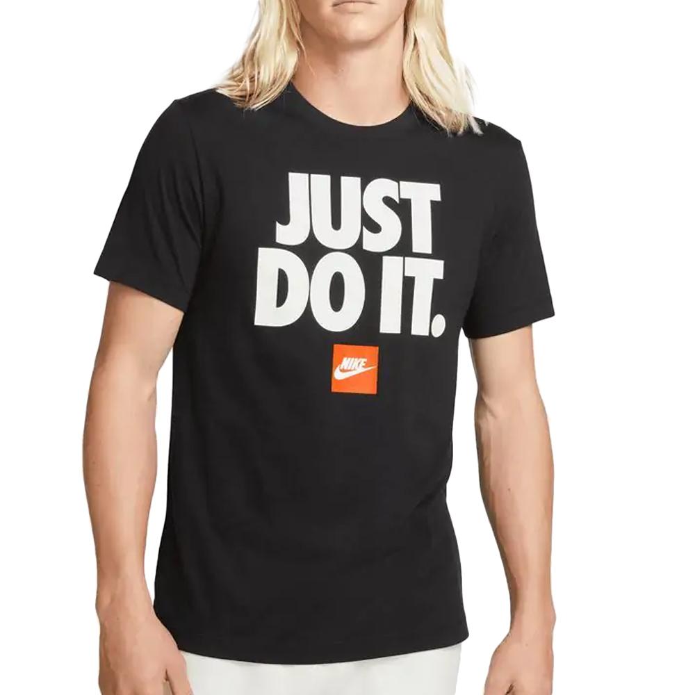 T-shirt Noir Homme Nike M Nsw Tee Fran Jdi Verbiage pas cher