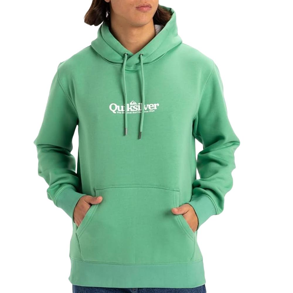 Sweat à Capuche Vert Homme Quiksilver Fineline pas cher