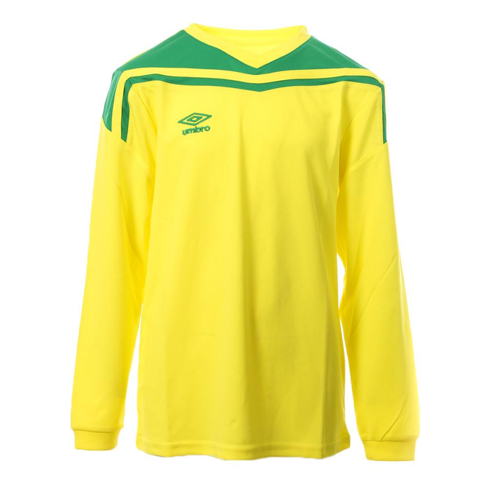 Maillot Jaune/Vert Enfant Umbro Play JSY ML pas cher