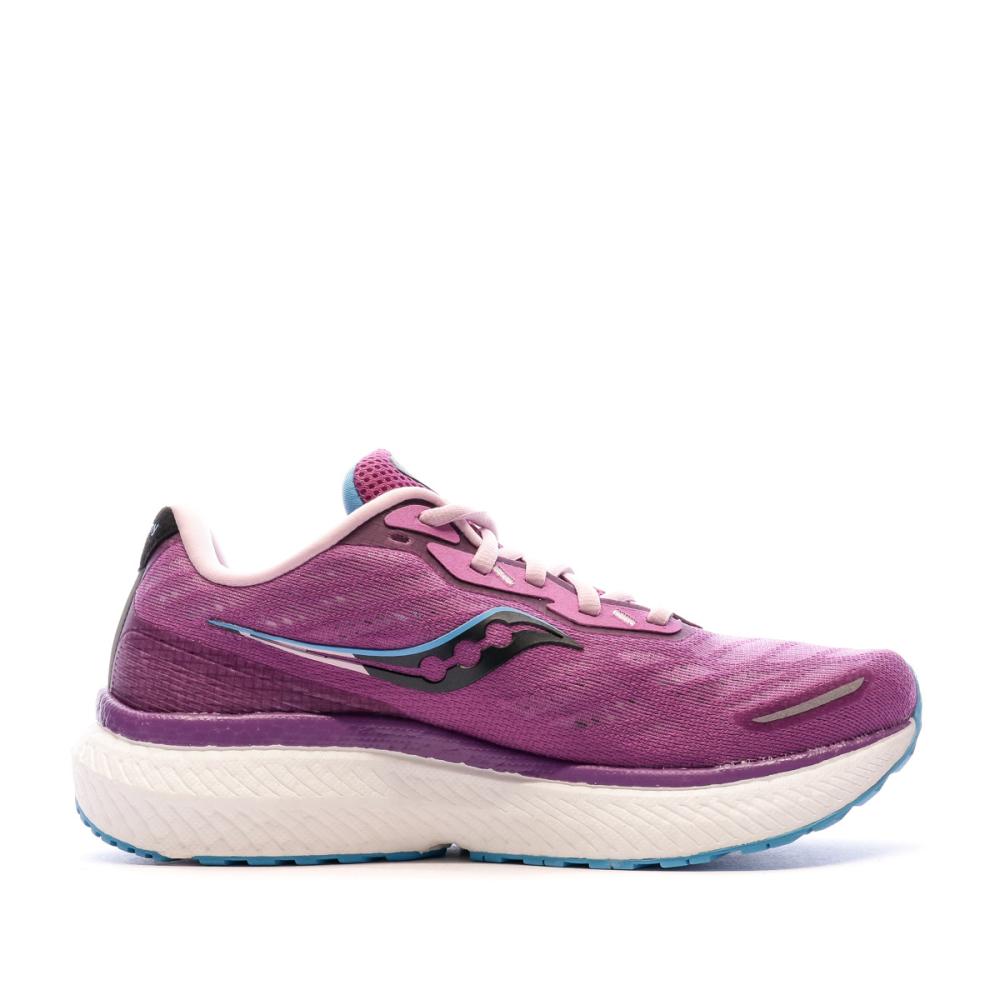 Chaussures de running Mauve Femme Saucony Triumph 19 vue 2