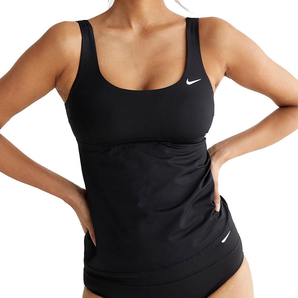 Haut de maillot de bain Noir Femme Nike Scoop pas cher