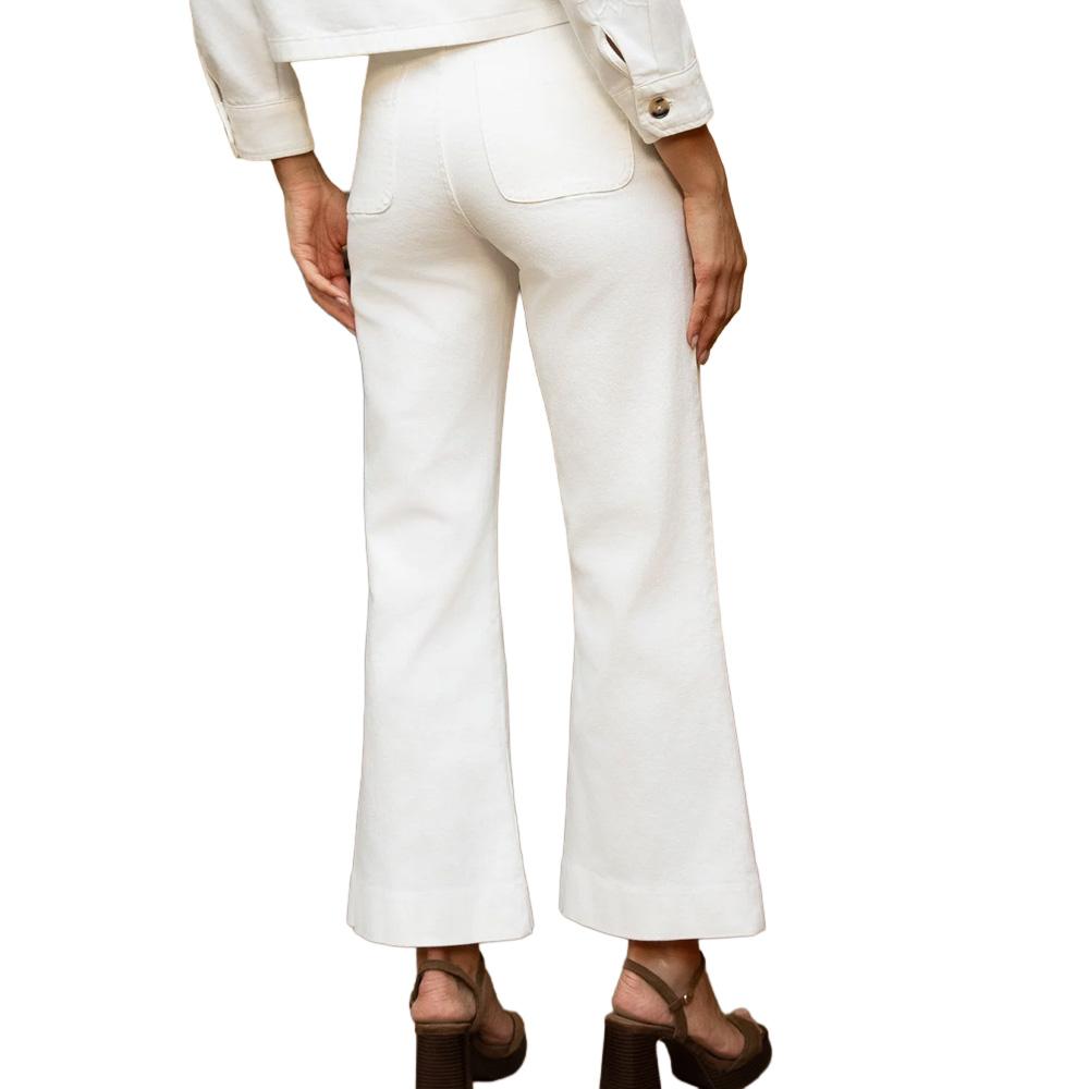 Jean Flare Blanc Femme Oraije Elenette 1 vue 2