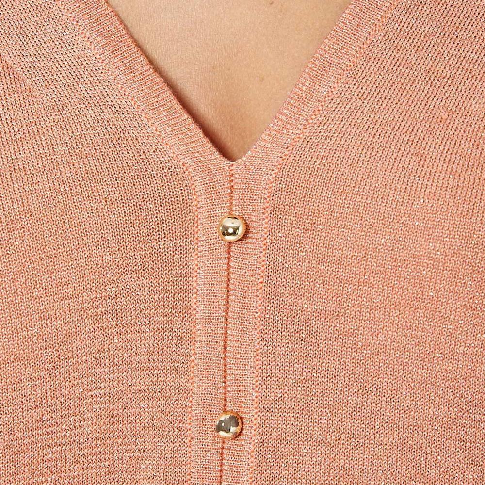 Pull Pailleté Corail Femme Kaporal Janee vue 3