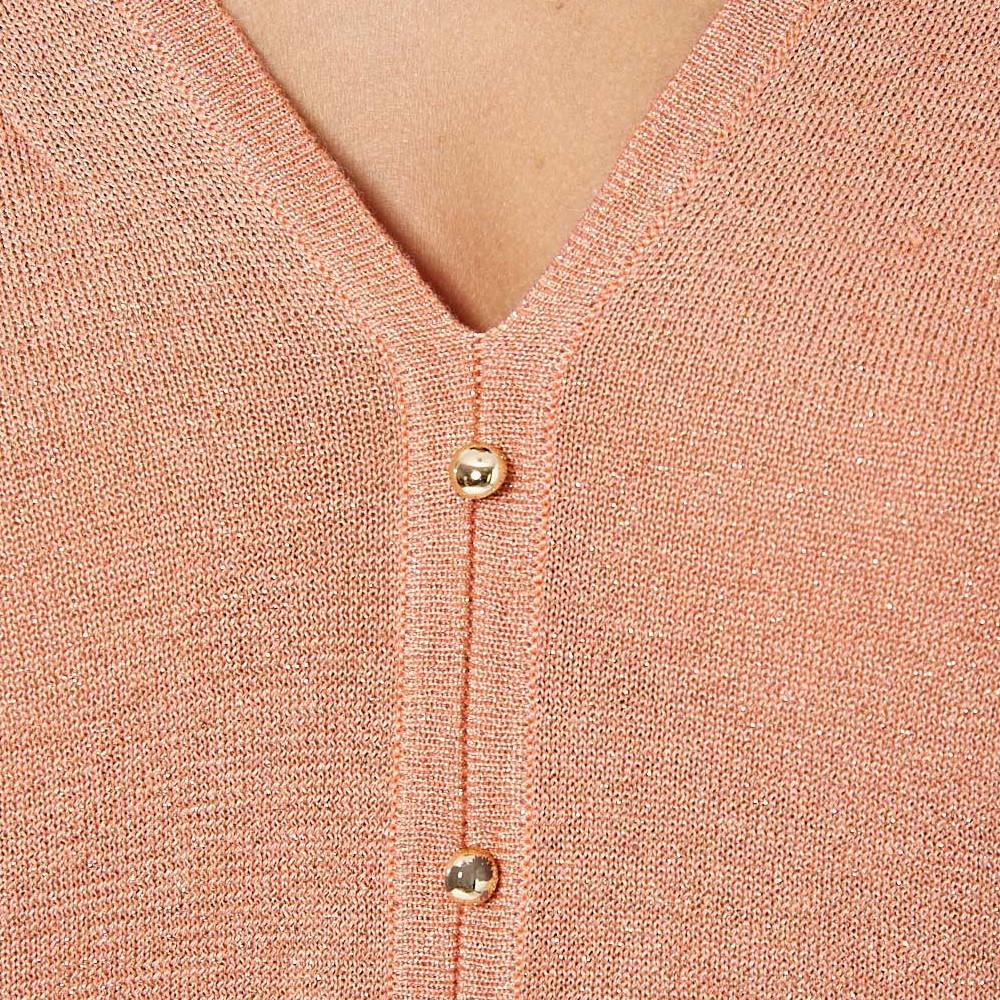 Pull Pailleté Corail Femme Kaporal Janee vue 3